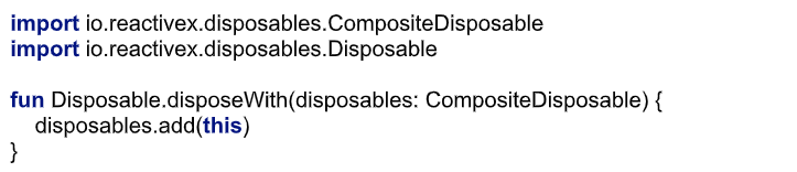 Import composite disposable