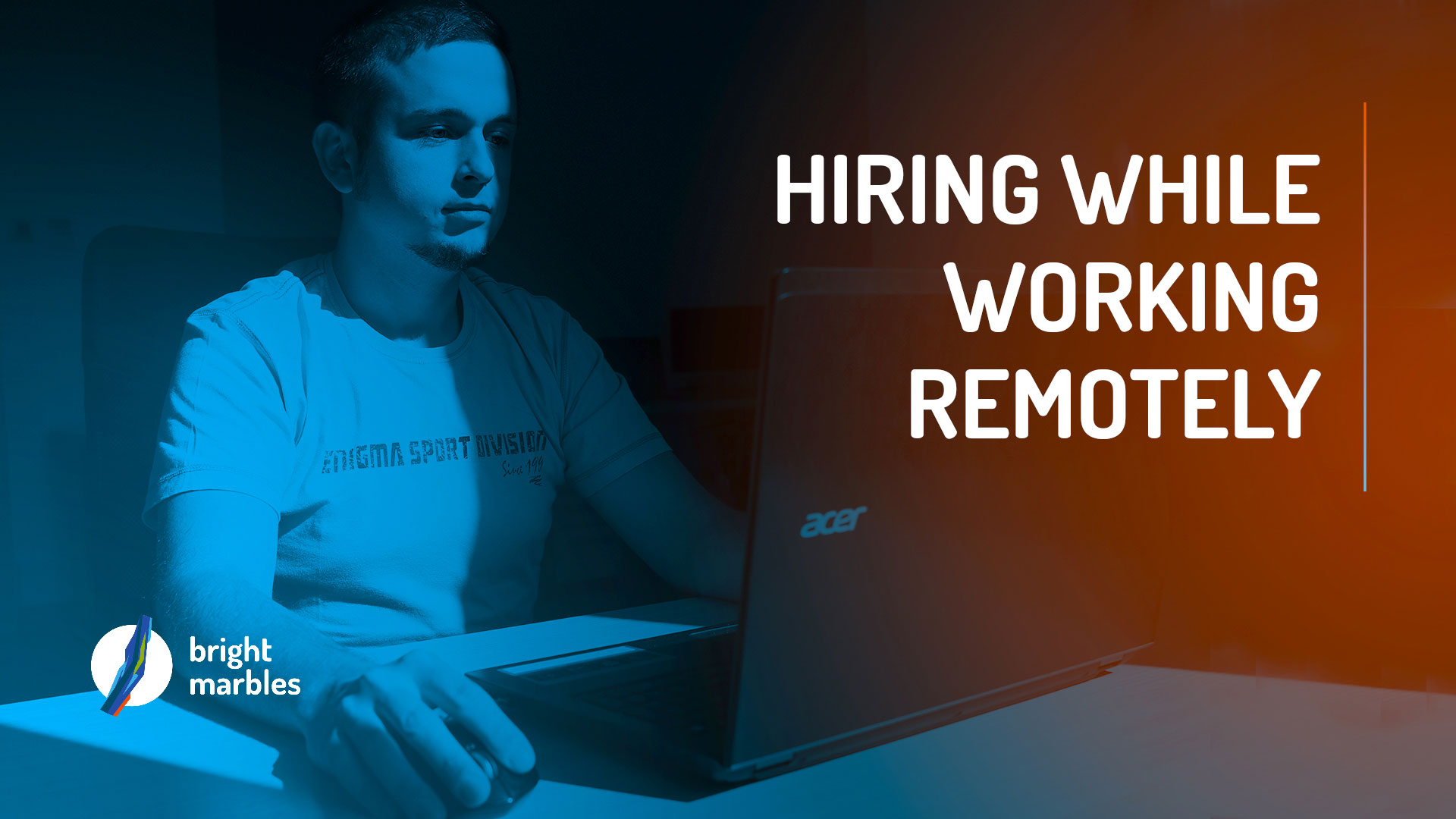 Hiring while working remotely icon
